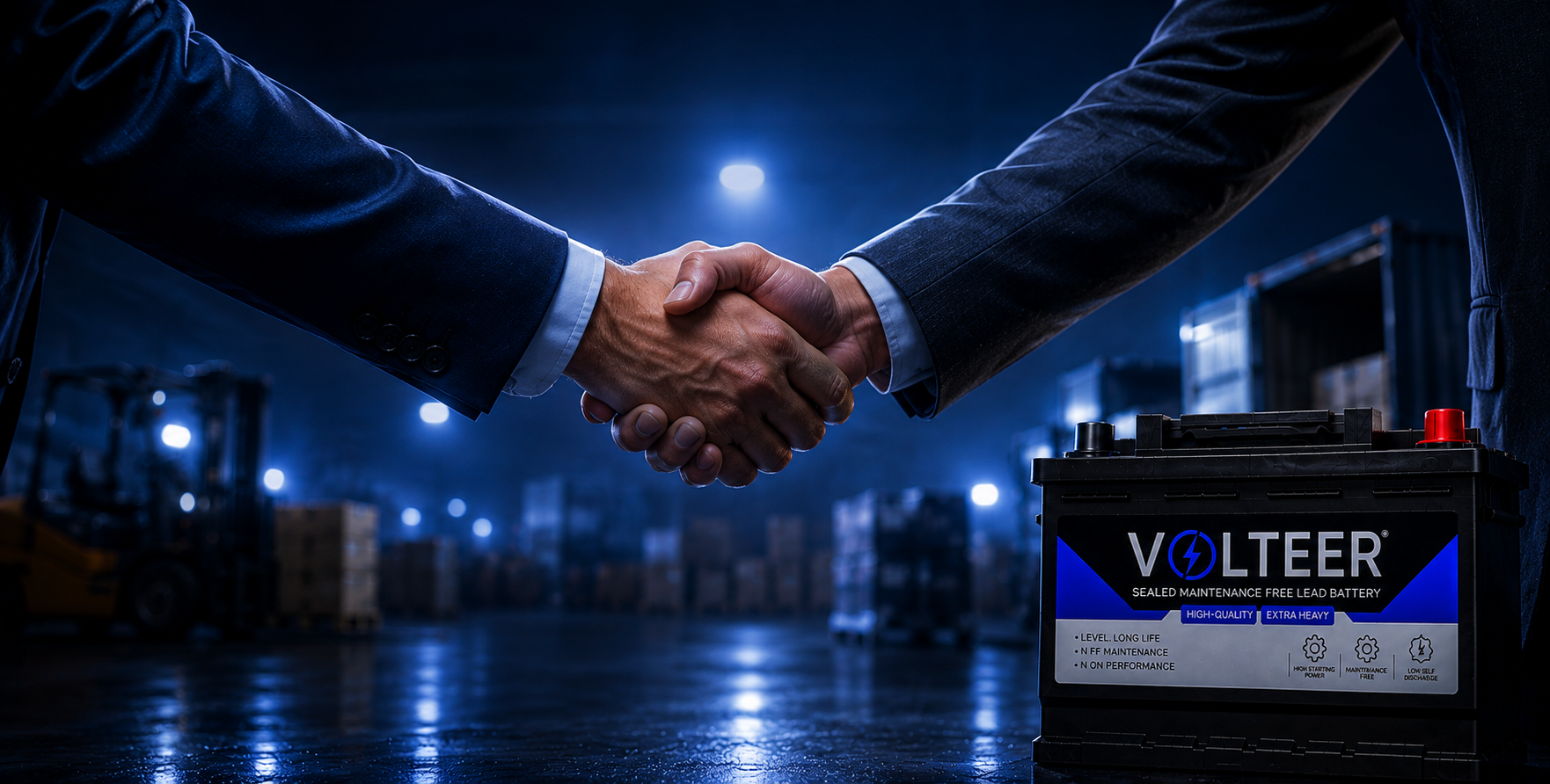 VOLTEER battery in a commercial logistics environment